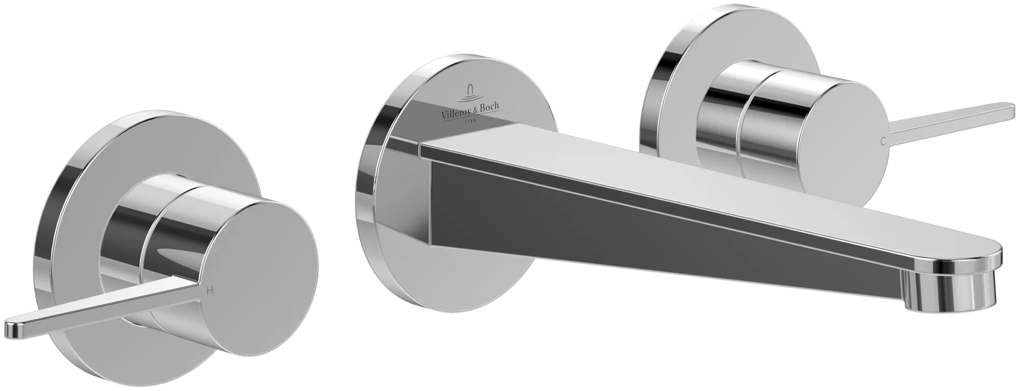 Zweihand-Unterputz-Armatur „Conum“ 18,9 cm Ausladung 205 mm in Chrom