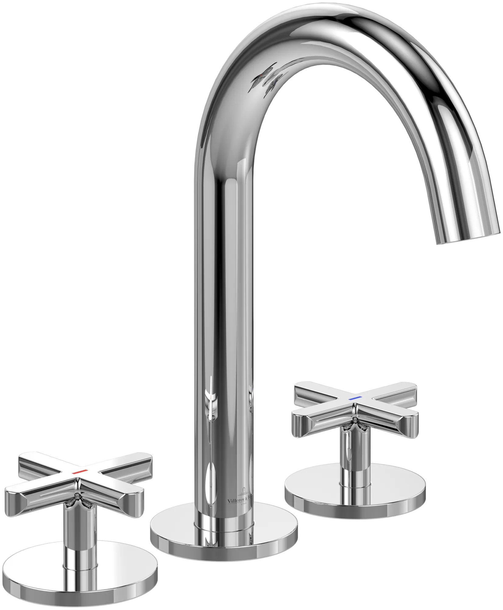 Waschtischauslauf „Loop & Friends“, gebogen 17,7 cm in Chrom