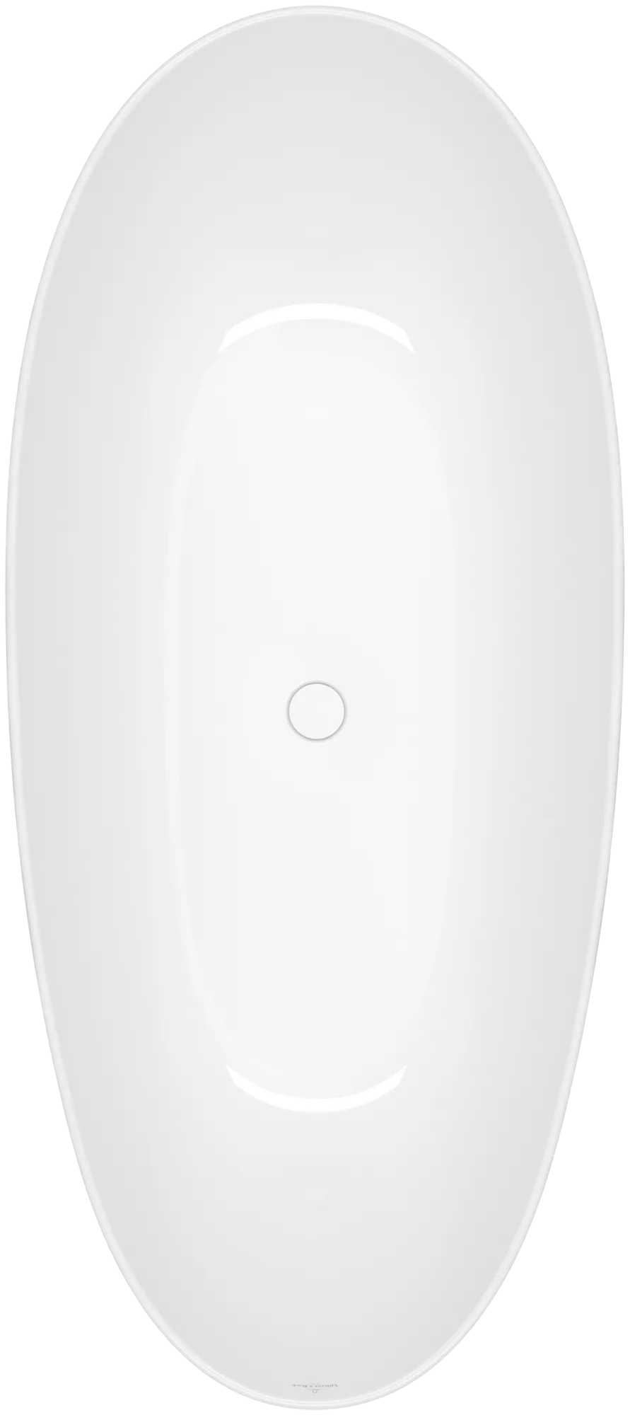 Villeroy & Boch Badewanne „Antao“ freistehend oval 170 × 75 cm in Weiß Alpin