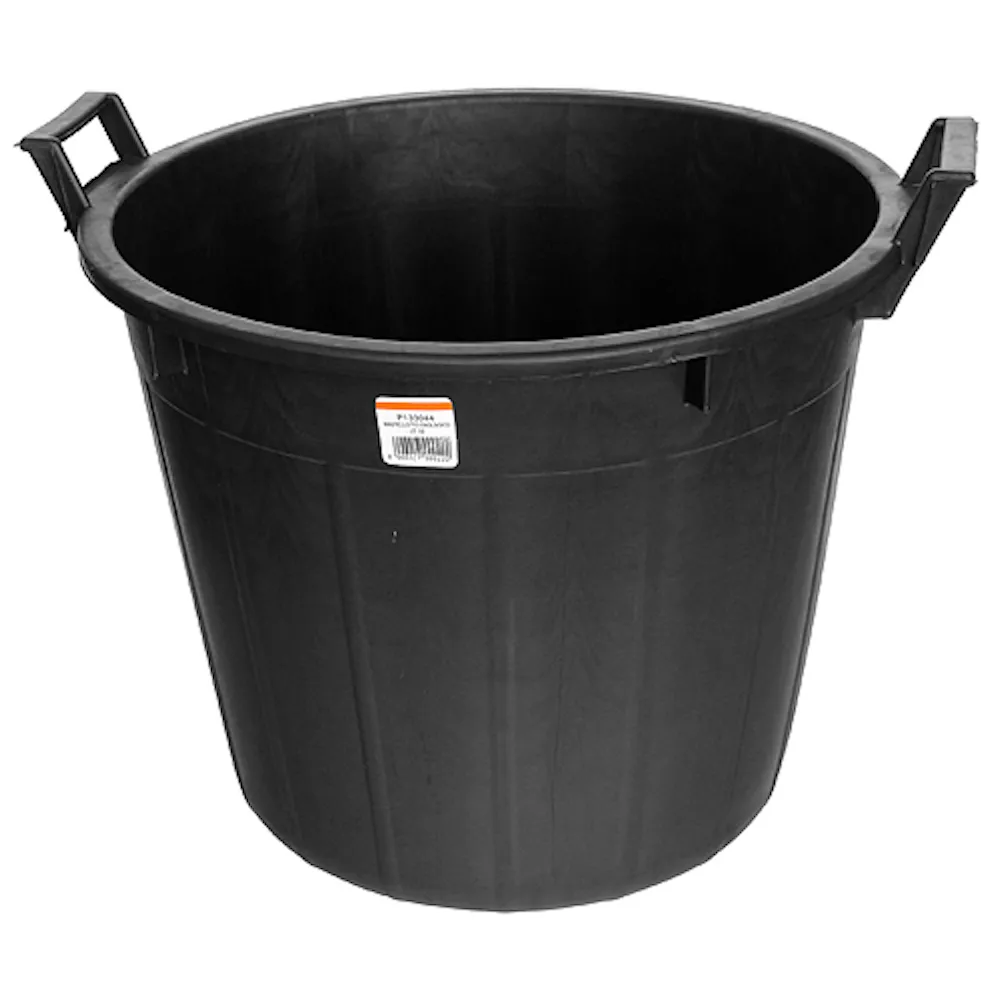 Mehrzweckbehälter aus Kunststoff 32 Liter, Schwarz, Kunststoffbehälter, Tonne, Mehrzweckfass, Universaltonne