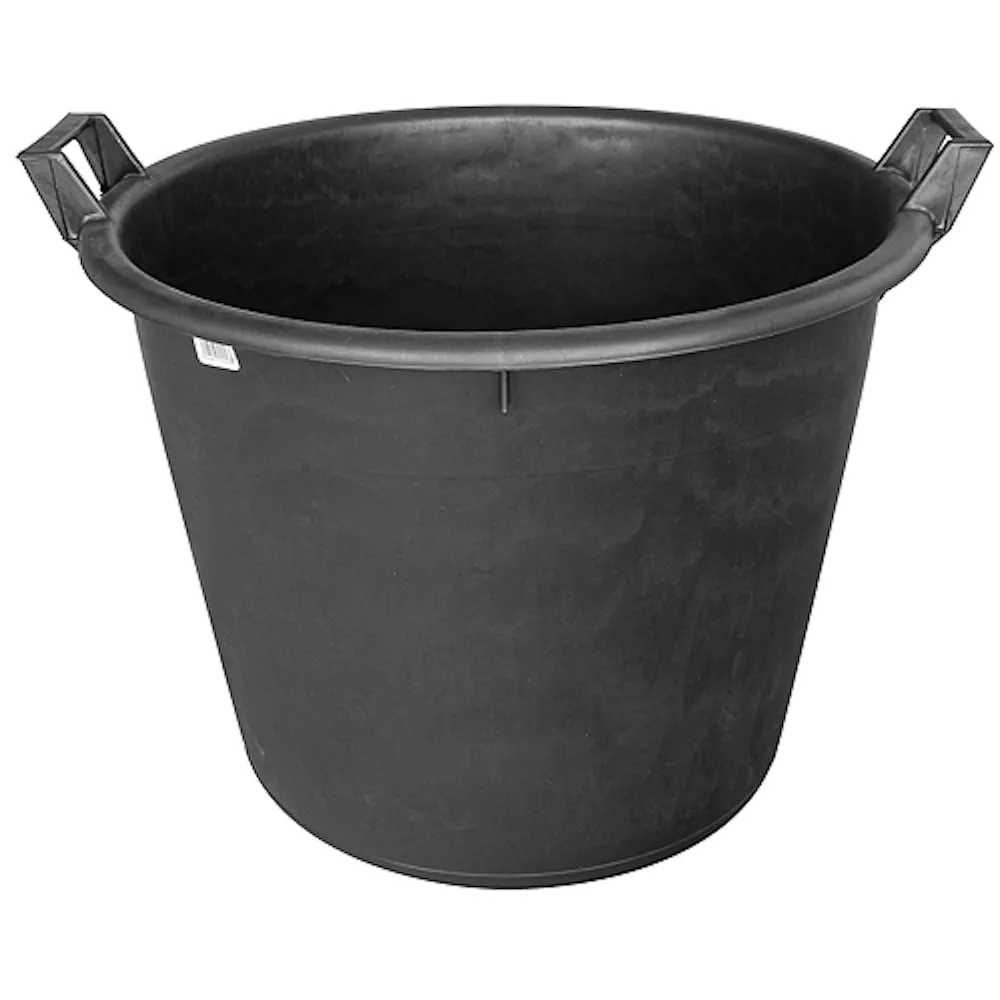 Mehrzweckbehälter aus Kunststoff 65 Liter, Schwarz, Kunststoffbehälter, Tonne, Mehrzweckfass, Universaltonne