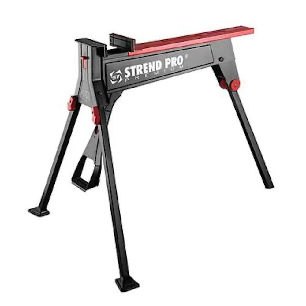 CRISTIANO 300 Werkbank Zum Spannen | Spannbereich: 0-955 mm| Spannkraft: 1000 kg | Montagetisch | Arbeitstisch | Werktisch | Tisch klappbar | Traglast max. 300 kg | BxTxH: 81 x 29 x 33cm | BxTxH: 98 x 88 x 86cm