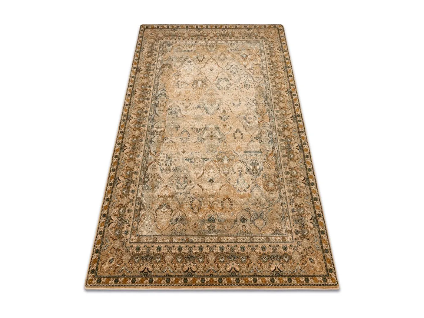 Wollteppich OMEGA KASHMIR cremig  100x150 cm