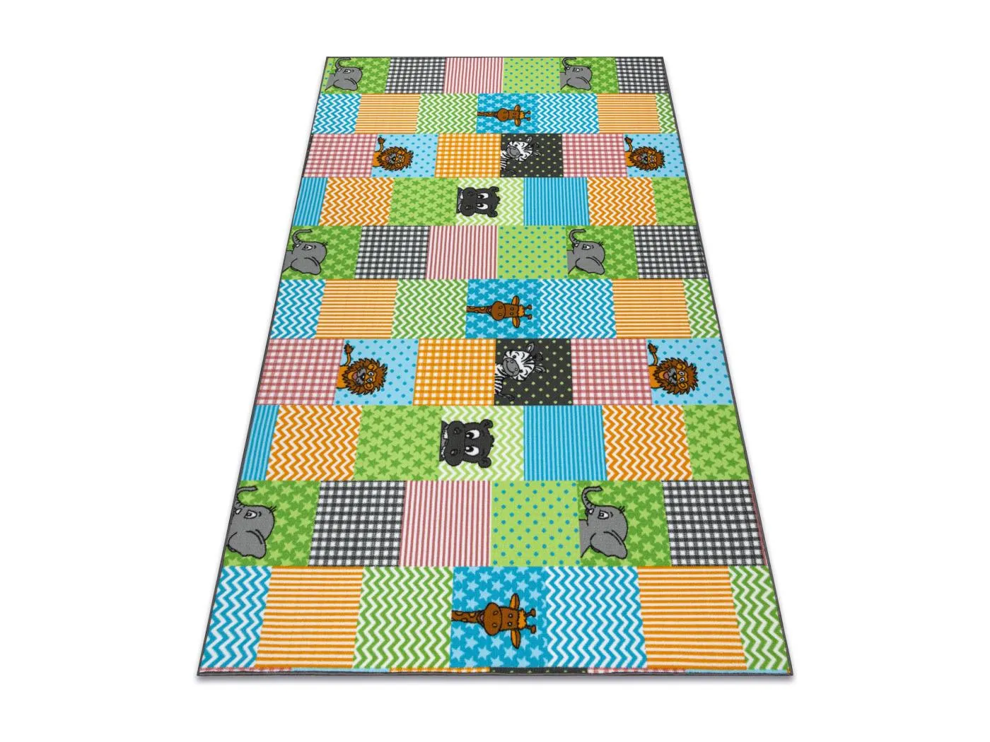 Teppich für Kinder ZOO Tiere  100x300 cm