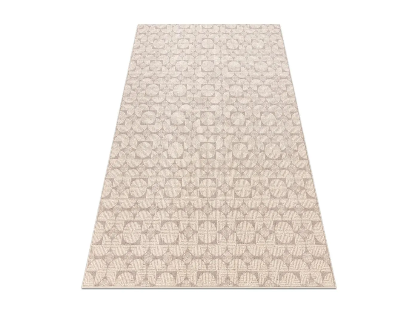Teppichwolle ANGEL 7887 / 52022 Geometrisch beige / grau 160x230 cm