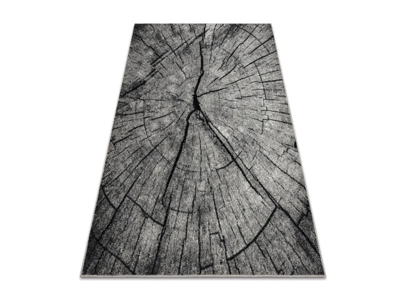 Teppich SILVER TRONKO Baum Holz - grau  200x400 cm