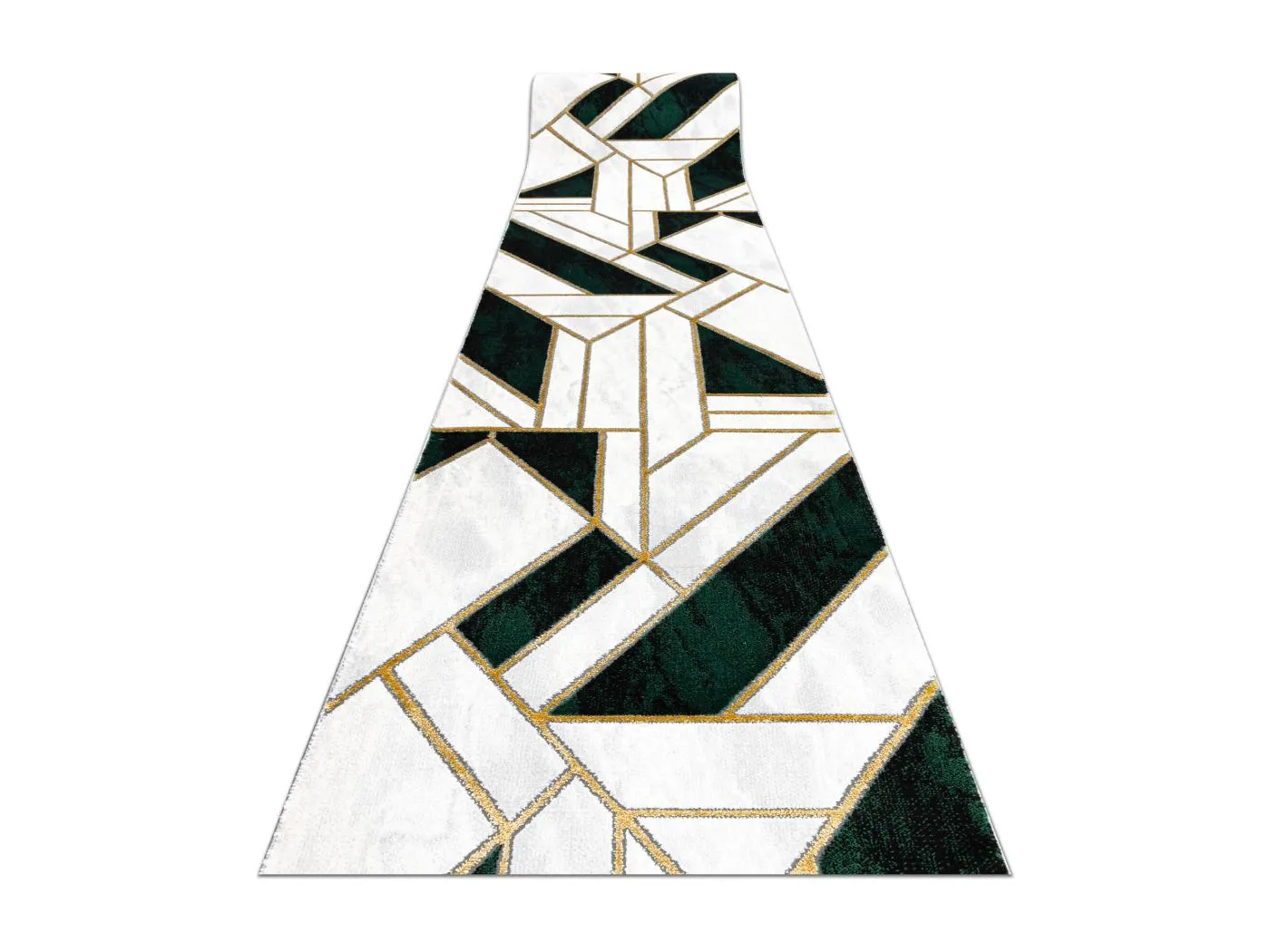 Exklusiv EMERALD Läufer 1015 glamour, stilvoll Marmor, geometrisch Fl 70x850 cm