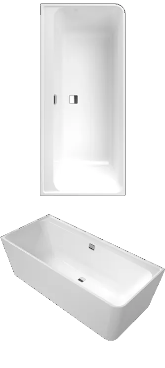 Villeroy & Boch Badewanne „Collaro“ vorwand rechteck 179 × 79 cm, links, Mittelablauf