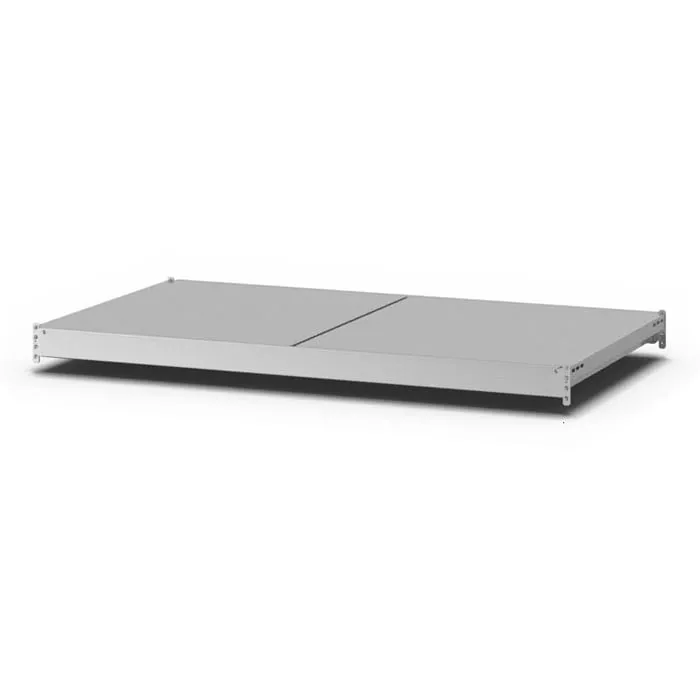 Zusatzebene für Weitspannregal Stecksystem T-Profil | BxT 150x60cm | Fachlast 350kg | Stahlplatten-Fachboden | Verzinkt
